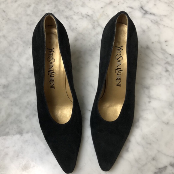 YSL black suede heels size 6 - Picture 9 of 9